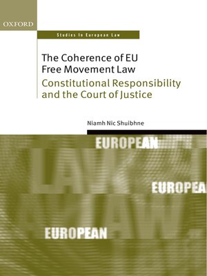 cover image of The Coherence of EU Free Movement Law